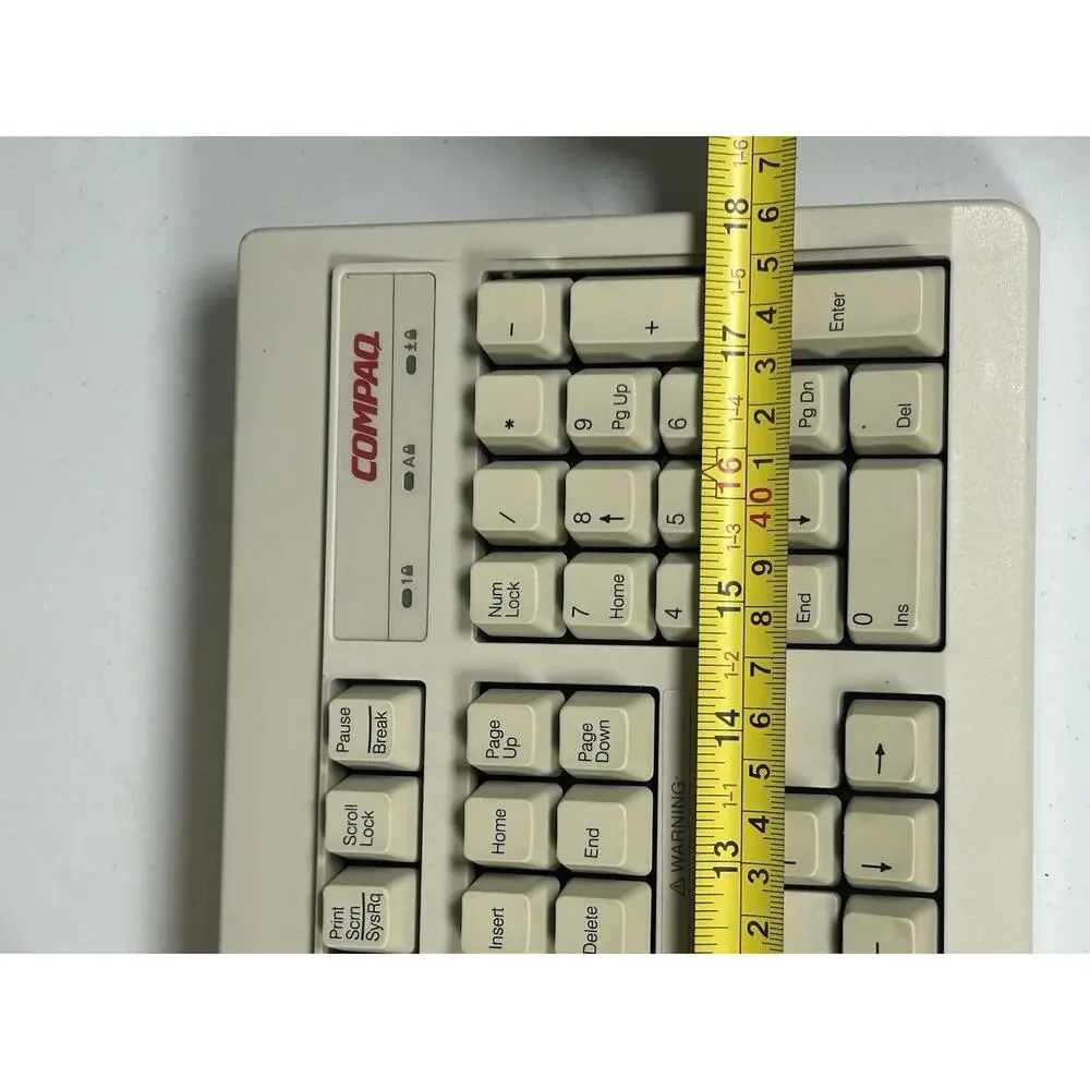 Vtg Compaq RT101 Keyboard Mechanical Clicky Wired P/S Connection Retro Computer